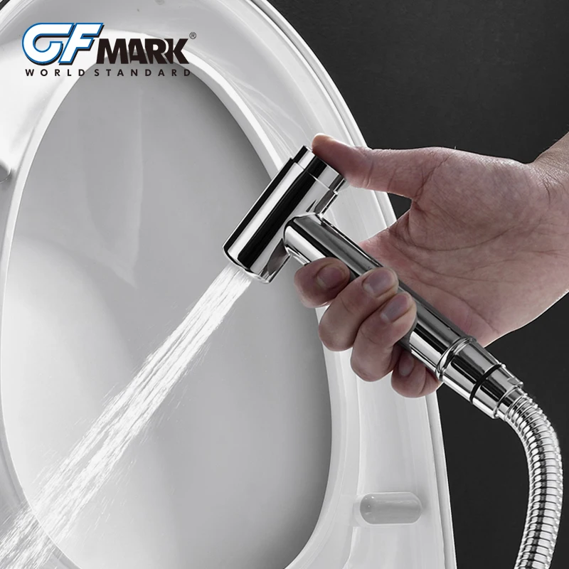 GFmark Brass Bidet Faucets Bathroom Shower Tap Single Hole Toilet Sprayer Chrome Hand Held Shower Sprayer Bidets Ducha Higienica
GFmark Brass Bidet Faucets Bathroom Shower Tap Single Hole Toilet Sprayer Chrome Hand Held Shower Sprayer Bidets Ducha Higienica