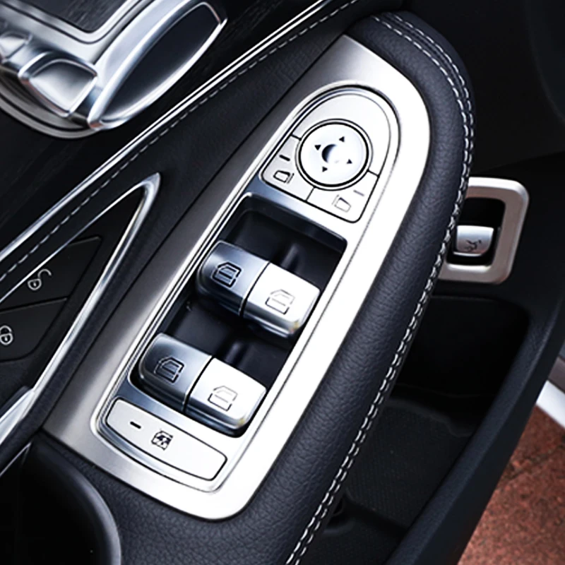Автомобильные аксессуары для Mercedes-Benz New C-class W205, нержавеющая сталь, внутренний стеклоподъемник, наклейки крышки кнопок
Автомобильные аксессуары для Mercedes-Benz New C-class W205, нержавеющая сталь, внутренний стеклоподъемник, наклейки крышки кнопок