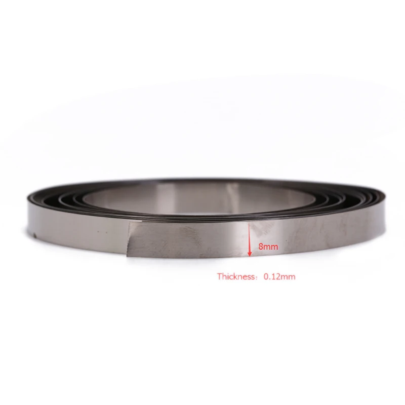 1pc 2M 8mm x 0.1/0.12/0.15 Nickel plating Strip Tape For Li 18650 Battery Spot Welding Compatible For Spot Welder Machine
1pc 2M 8mm x 0.1/0.12/0.15 Nickel plating Strip Tape For Li 18650 Battery Spot Welding Compatible For Spot Welder Machine