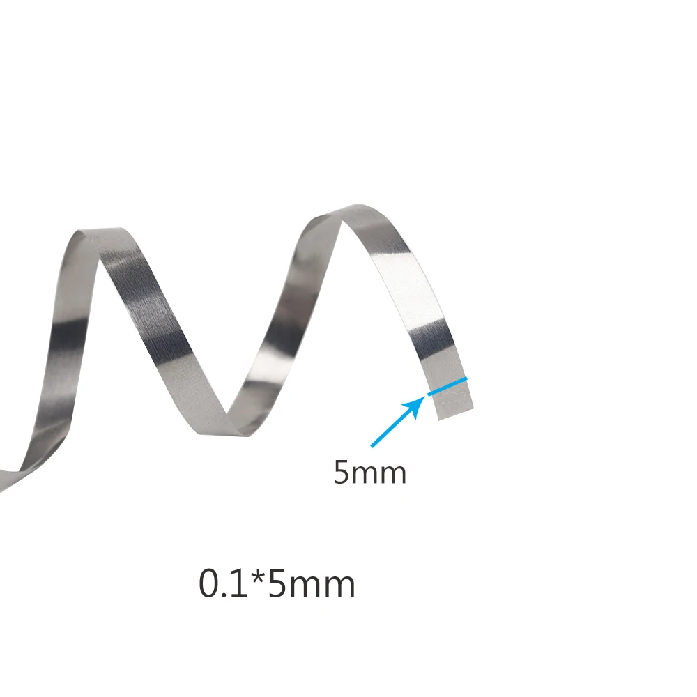 Лента из чистого серебра и никеля для точечной сварки 5/10 м 5 мм x 0 1 | Инструменты