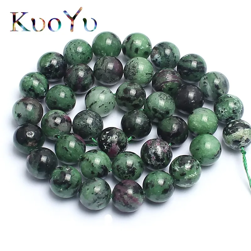 Оригинальные бусины Epidote Rubys Zoisite из натурального камня AAA для изготовления