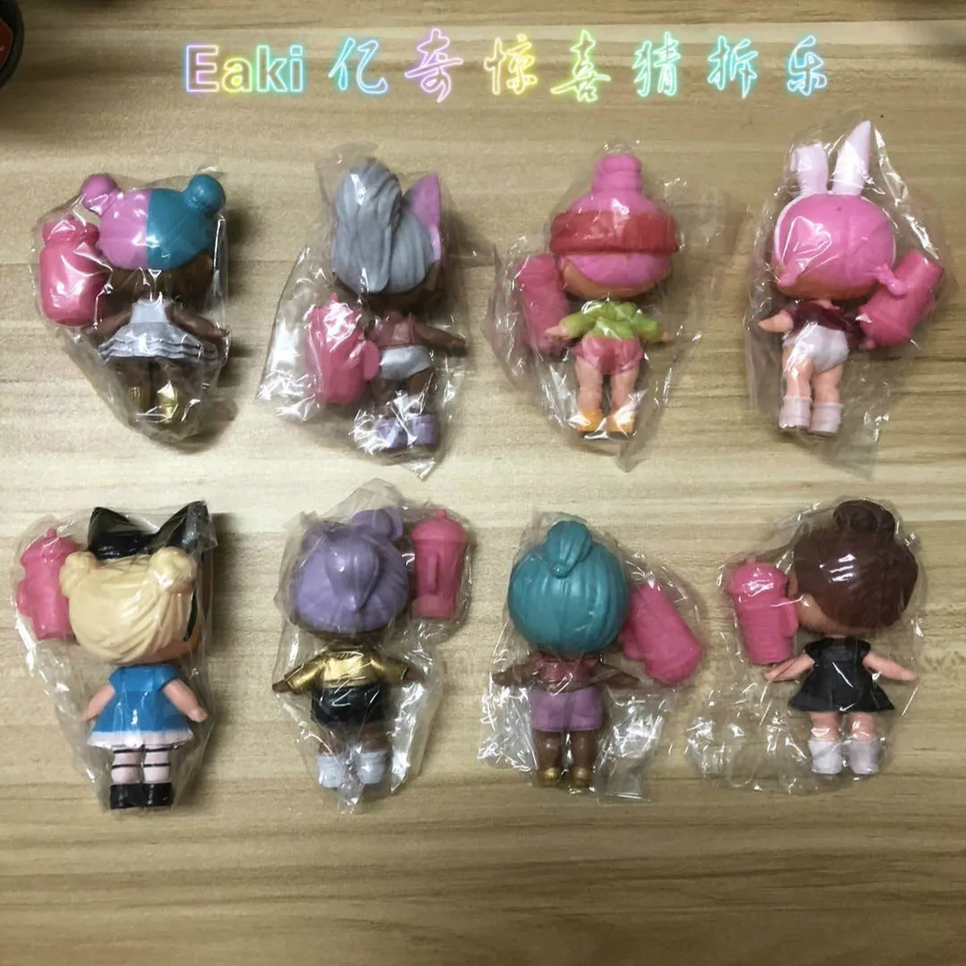 8pcs/set Unpacking Girls Eaki Lol Doll Baby Child Lol Dolls Pop Action Figure Toys Kids Birthday Party Gift For Girls Kid Gift
8pcs/set Unpacking Girls Eaki Lol Doll Baby Child Lol Dolls Pop Action Figure Toys Kids Birthday Party Gift For Girls Kid Gift