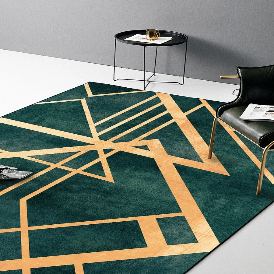 Retro light luxury dark green gold line door mat Digital printing Crystal fleece Non-slip bedside kitchen living room carpet
Retro light luxury dark green gold line door mat Digital printing Crystal fleece Non-slip bedside kitchen living room carpet