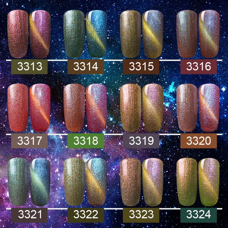 Elite99 Gel Polish Chameleon Cat Eye Nail Polish Soak Off UV Gel Polish All 24pcs Professional 3D Magnetic Glitter Gel Varnishes
Elite99 Gel Polish Chameleon Cat Eye Nail Polish Soak Off UV Gel Polish All 24pcs Professional 3D Magnetic Glitter Gel Varnishes