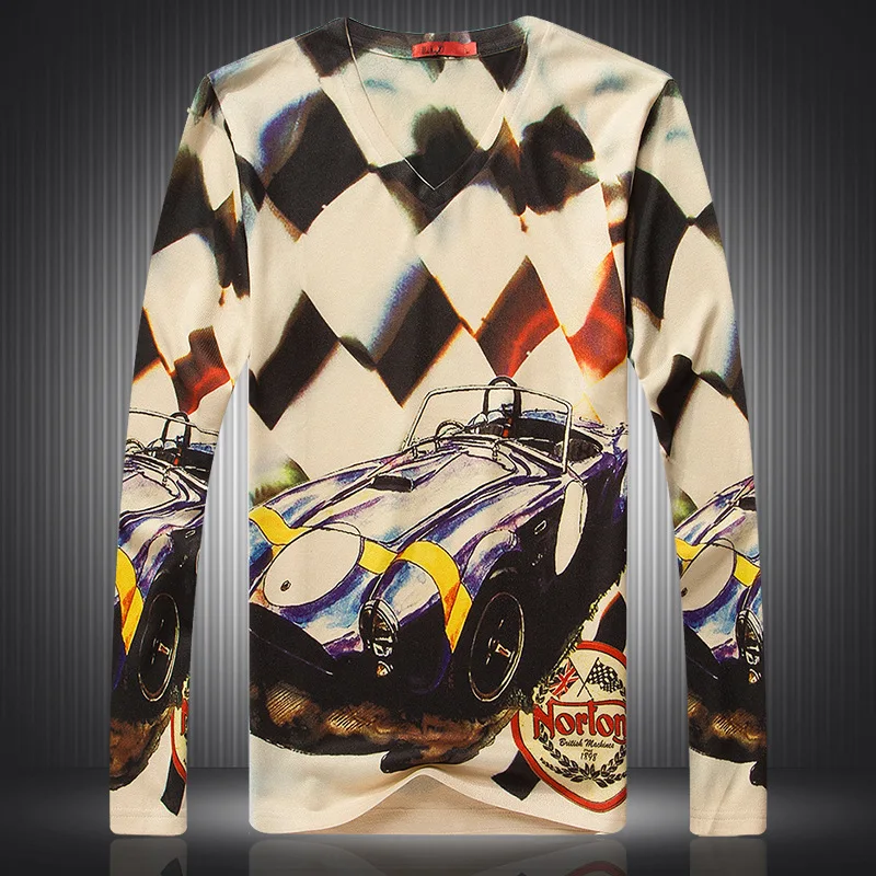 Personality car pattern 3D digital printing fancy long sleeve t shirt Autumn 2018 New quality cotton boutique t shirt men M-XXXL
Personality car pattern 3D digital printing fancy long sleeve t shirt Autumn 2018 New quality cotton boutique t shirt men M-XXXL