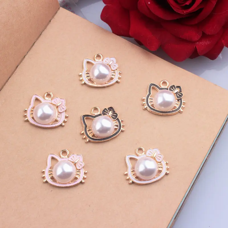 10pcs Cute Cats Enamel Charms Alloy Drop Oil Animal Pendants Pearl Cat face Fit Bracelets DIY Accessories Necklace Jewelry YZ039
10pcs Cute Cats Enamel Charms Alloy Drop Oil Animal Pendants Pearl Cat face Fit Bracelets DIY Accessories Necklace Jewelry YZ039
