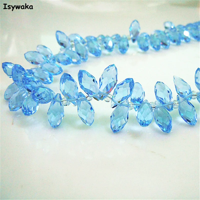 100pcs 6*12mm Light Blue Color Faceted Teardrop Austria Crystal Beads DIY Bracelet Glass Beads Loose Spacer Bead Jewelry Making
100pcs 6*12mm Light Blue Color Faceted Teardrop Austria Crystal Beads DIY Bracelet Glass Beads Loose Spacer Bead Jewelry Making