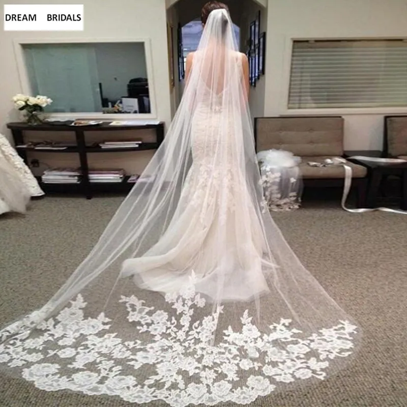 Voile Mariage 3M One Layer White Ivory Cathedral Wedding Veil Long Bridal Veil Cheap Wedding Accessories Veu de Noiva
Voile Mariage 3M One Layer White Ivory Cathedral Wedding Veil Long Bridal Veil Cheap Wedding Accessories Veu de Noiva