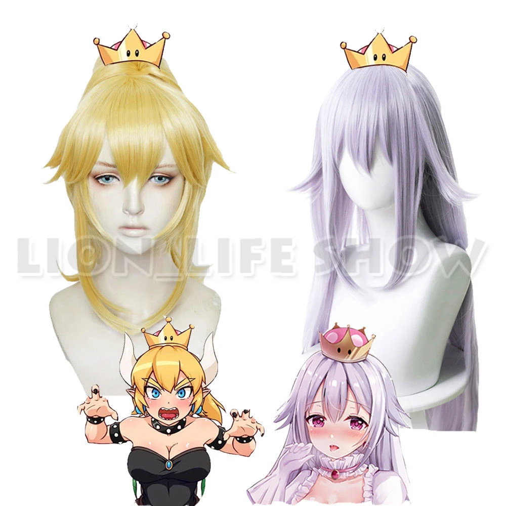 Bowsette Princess Bowser Peach Teresa Boos Cosplay Wig Full Hair Golden Wig Long
Bowsette Princess Bowser Peach Teresa Boos Cosplay Wig Full Hair Golden Wig Long