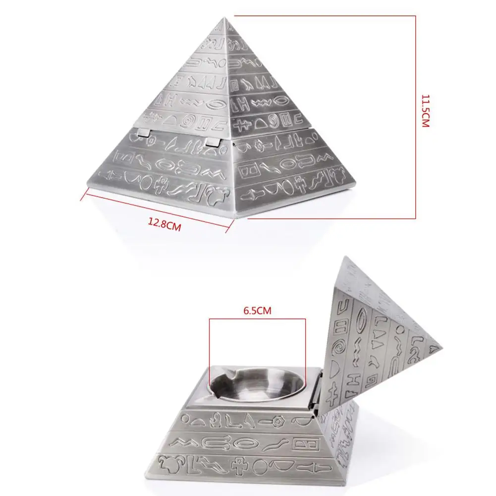 Pyramid Retro Zinc Alloy Ashtray With Lids Cigarette Smokeless Cigar Ashtray Ancient Egypt Patterned
Pyramid Retro Zinc Alloy Ashtray With Lids Cigarette Smokeless Cigar Ashtray Ancient Egypt Patterned