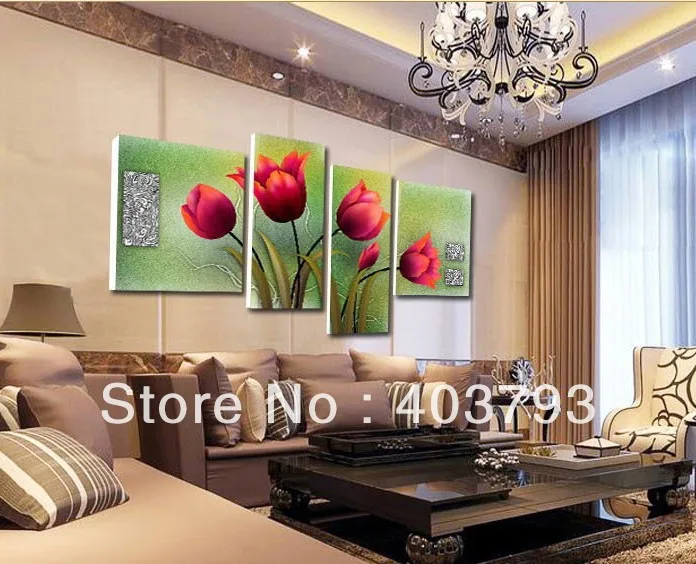 hand painted Modern Oil Paintings On Canvas nice red Tulips flower landscape decoration (No frame) free shipping
hand painted Modern Oil Paintings On Canvas nice red Tulips flower landscape decoration (No frame) free shipping