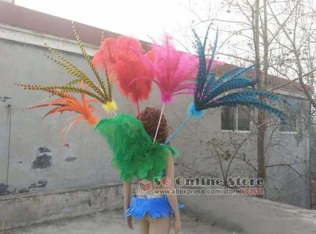 Lady's beautiful luxury colorful angel feather wings for cosplay party stage show creative Shooting props EMS free shipping
Lady's beautiful luxury colorful angel feather wings for cosplay party stage show creative Shooting props EMS free shipping