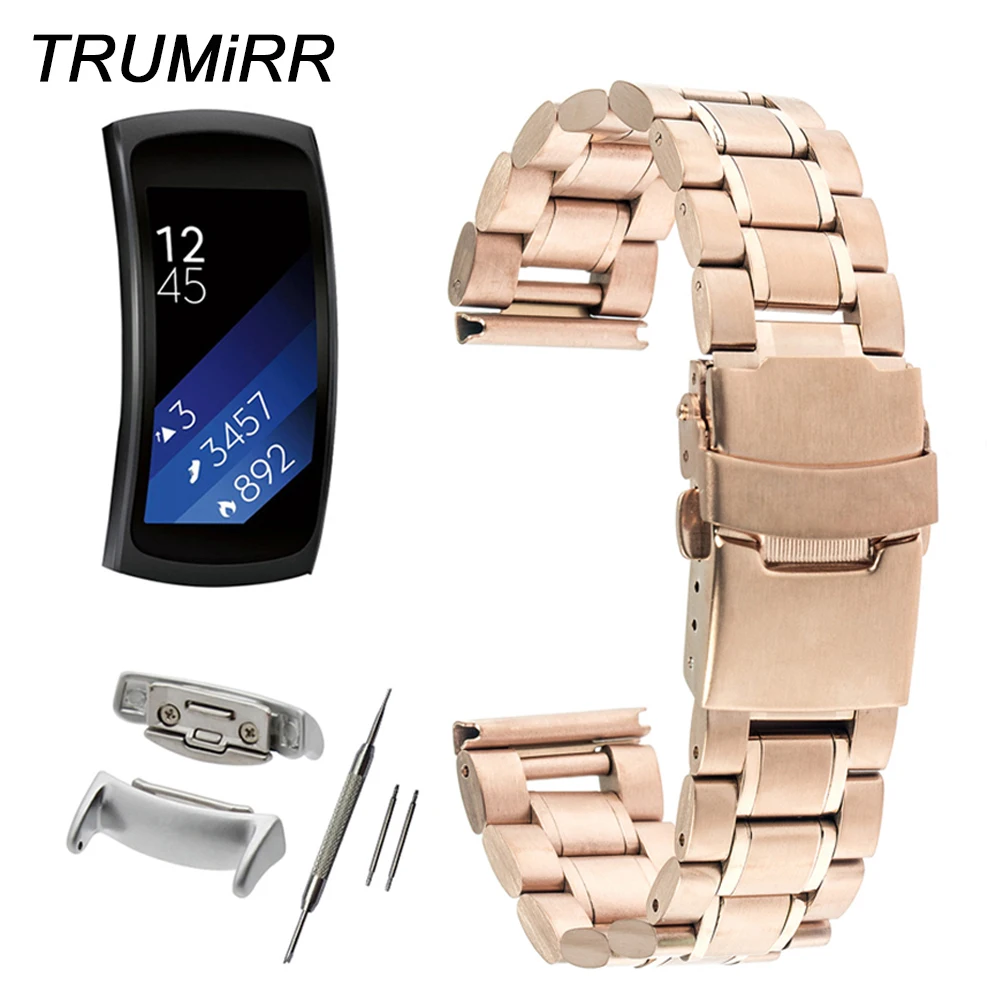18mm Stainless Steel Watch Band Safety Buckle Strap for Samsung Gear Fit 2 SM-R360 Wrist Belt Bracelet Black Rose Gold Silver
18mm Stainless Steel Watch Band Safety Buckle Strap for Samsung Gear Fit 2 SM-R360 Wrist Belt Bracelet Black Rose Gold Silver