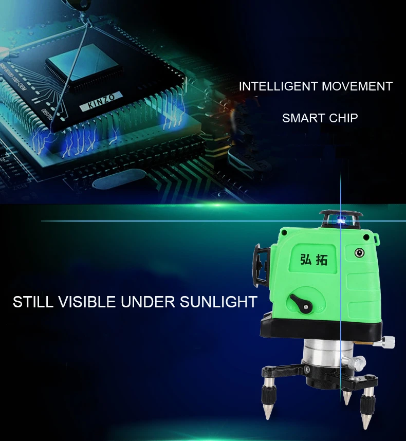 Outdoor Visiblelaser Laser Level 5 lines high precision wire throwing casting instrument
Outdoor Visiblelaser Laser Level 5 lines high precision wire throwing casting instrument
