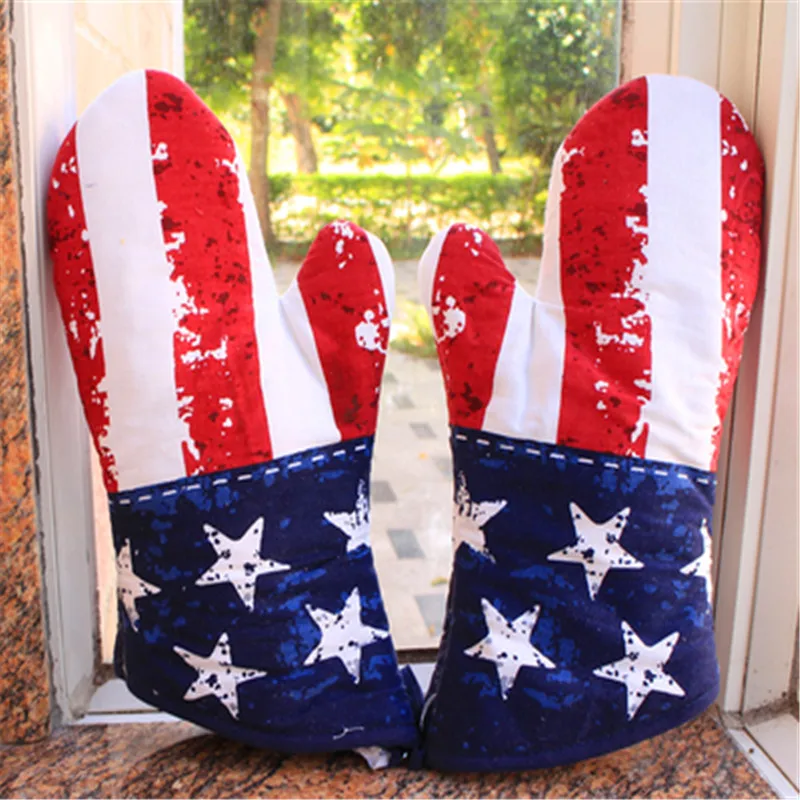 1 Pair Fashion Cartoon printing Thicken Prevent burns gloves Heat insulation Baking Microwave oven gloves
1 Pair Fashion Cartoon printing Thicken Prevent burns gloves Heat insulation Baking Microwave oven gloves