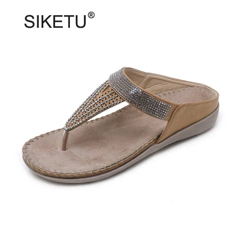 New Fashion Women Casual Rhinestone Decoration Flip Flops Vintage Ladies Summer Beach Slipper Big Size 34-42 Female Soft Slides
New Fashion Women Casual Rhinestone Decoration Flip Flops Vintage Ladies Summer Beach Slipper Big Size 34-42 Female Soft Slides