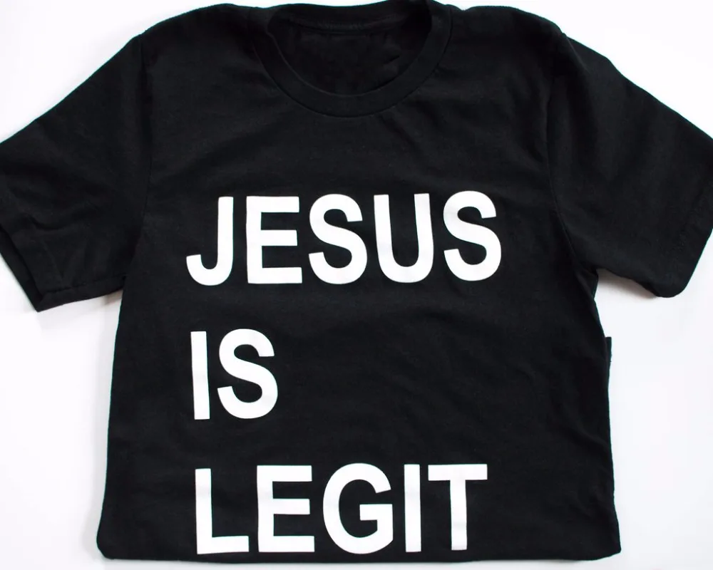 Jesus Is Legit t-shirt Christian women fashion slogan funny tees faith cotton summer cool unisex tops grunge aesthetic art shirt
Jesus Is Legit t-shirt Christian women fashion slogan funny tees faith cotton summer cool unisex tops grunge aesthetic art shirt