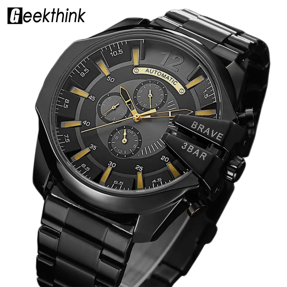 Top Luxury Brand Automatic Mechanical Watch Men's Self wind Wrist watch Stainless Steel Fashion Sports Clock Male Steampunk New
Top Luxury Brand Automatic Mechanical Watch Men's Self wind Wrist watch Stainless Steel Fashion Sports Clock Male Steampunk New