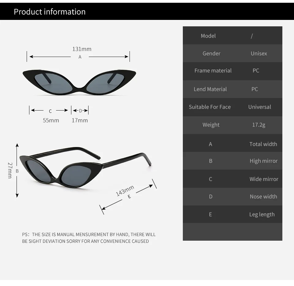 Brand Small Sunglasses Women 2019 Cool Brand Designer Trendy Sun Glasses Retro Cat Eye Sunglass Fashion Party Glasses
Brand Small Sunglasses Women 2019 Cool Brand Designer Trendy Sun Glasses Retro Cat Eye Sunglass Fashion Party Glasses