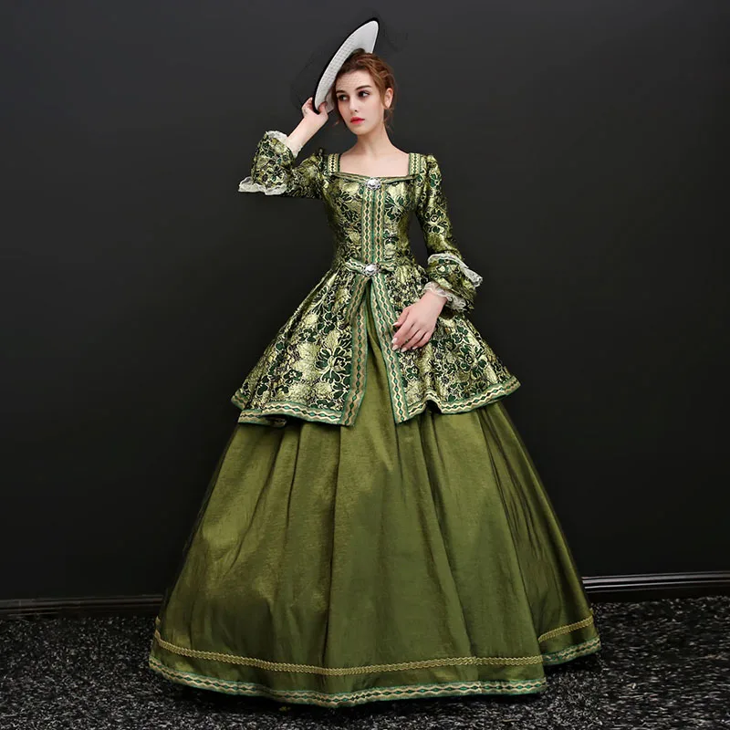 2018 Square Collar European Court Peroid Princess Long Party Dress Retro Marie Antoinette Ball Gowns Theater Costumes For Women
2018 Square Collar European Court Peroid Princess Long Party Dress Retro Marie Antoinette Ball Gowns Theater Costumes For Women