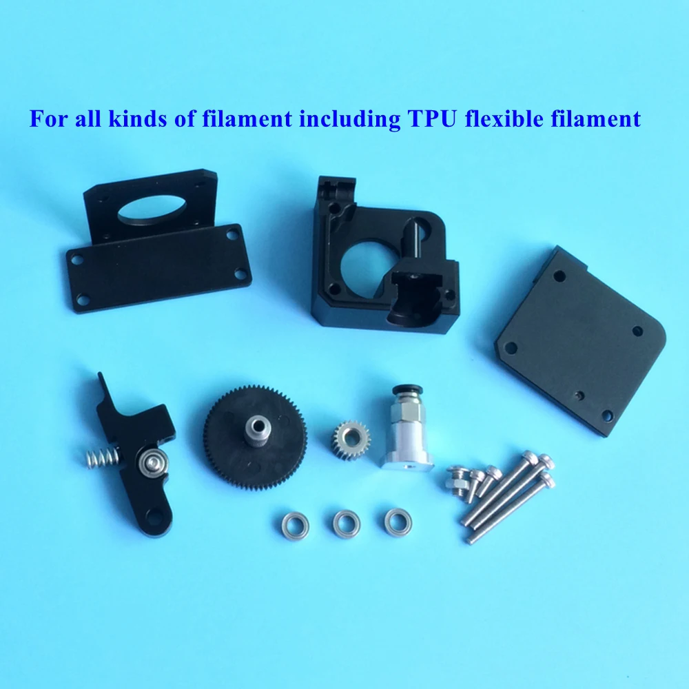 Upgraded Bowden All Metal TITAN Aero Extruder Feeder Kit TPU Flexible Filament Extruder for 1.75mm Prusa I3 MK2 3D printer
Upgraded Bowden All Metal TITAN Aero Extruder Feeder Kit TPU Flexible Filament Extruder for 1.75mm Prusa I3 MK2 3D printer