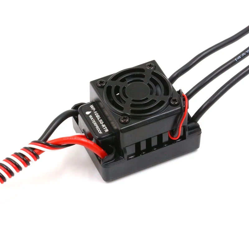 

FATJAY Hobbywing EZRUN 50A 2-3S WaterProof 50A ESC For 1/10 RC Cars Remote Control Car HSP HPI 2-3S Lipo WP-10BL50-RTR