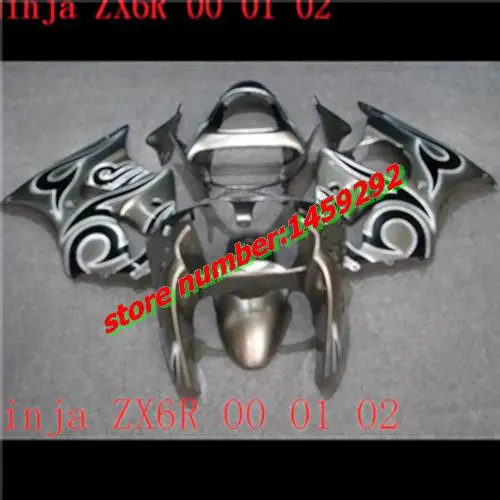 Fairings kit For KAWASAKI Ninja mold ZX6R 00-02 ZX-6R 2000-2002 636 00 02 ZX6R 2000 2001 2002 ZX6R 00 -02 silver black Ning
Fairings kit For KAWASAKI Ninja mold ZX6R 00-02 ZX-6R 2000-2002 636 00 02 ZX6R 2000 2001 2002 ZX6R 00 -02 silver black Ning
