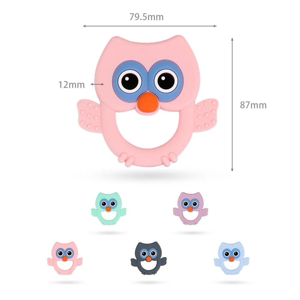 10 pcs Baby Nursing Silicone Food Grade Animal Owl Teether Silicone Chew Charms Baby Teething DIY Making Toddler Toys
10 pcs Baby Nursing Silicone Food Grade Animal Owl Teether Silicone Chew Charms Baby Teething DIY Making Toddler Toys