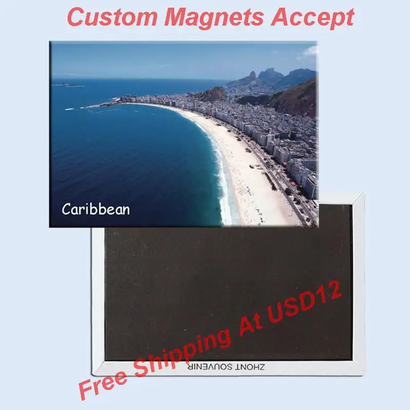 

Caribbean Fridge Magnet 20010;USA Travel Magnets Gifts 78*54mm;Order your personal souvenirs