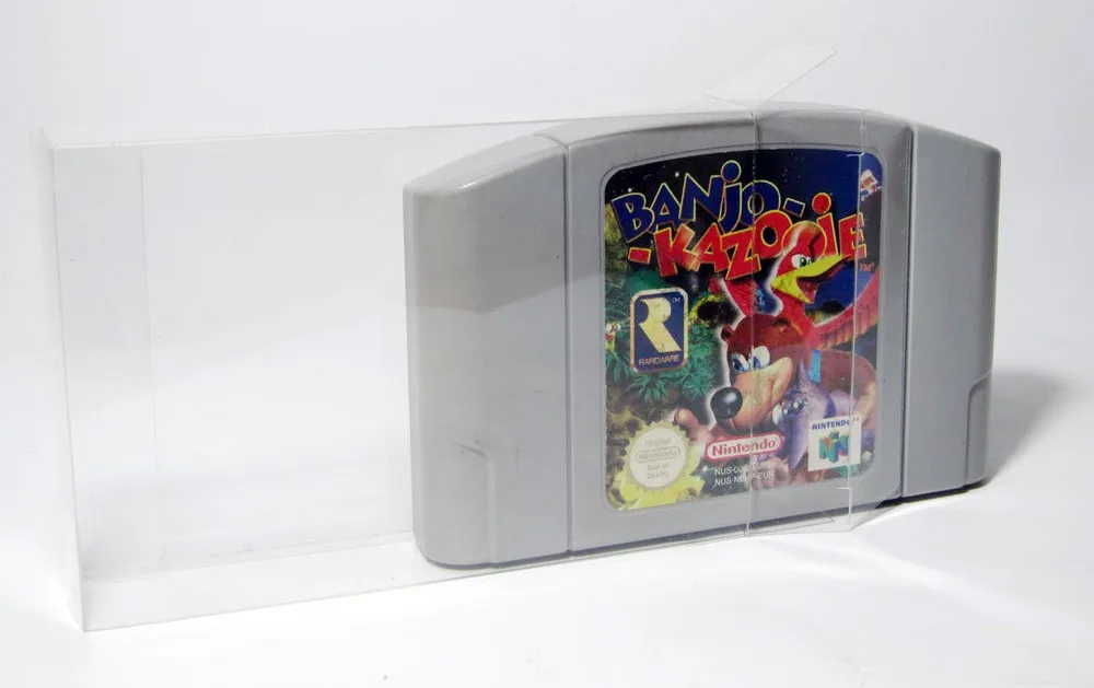 100 шт./партия прозрачные пластиковые футляры для игровых карт N64|case cartridge|plastic cartridge