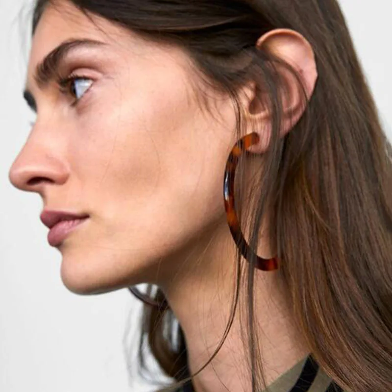 Aiboduo модные серьги из смолы для женщин классические винтажные массивные большие
