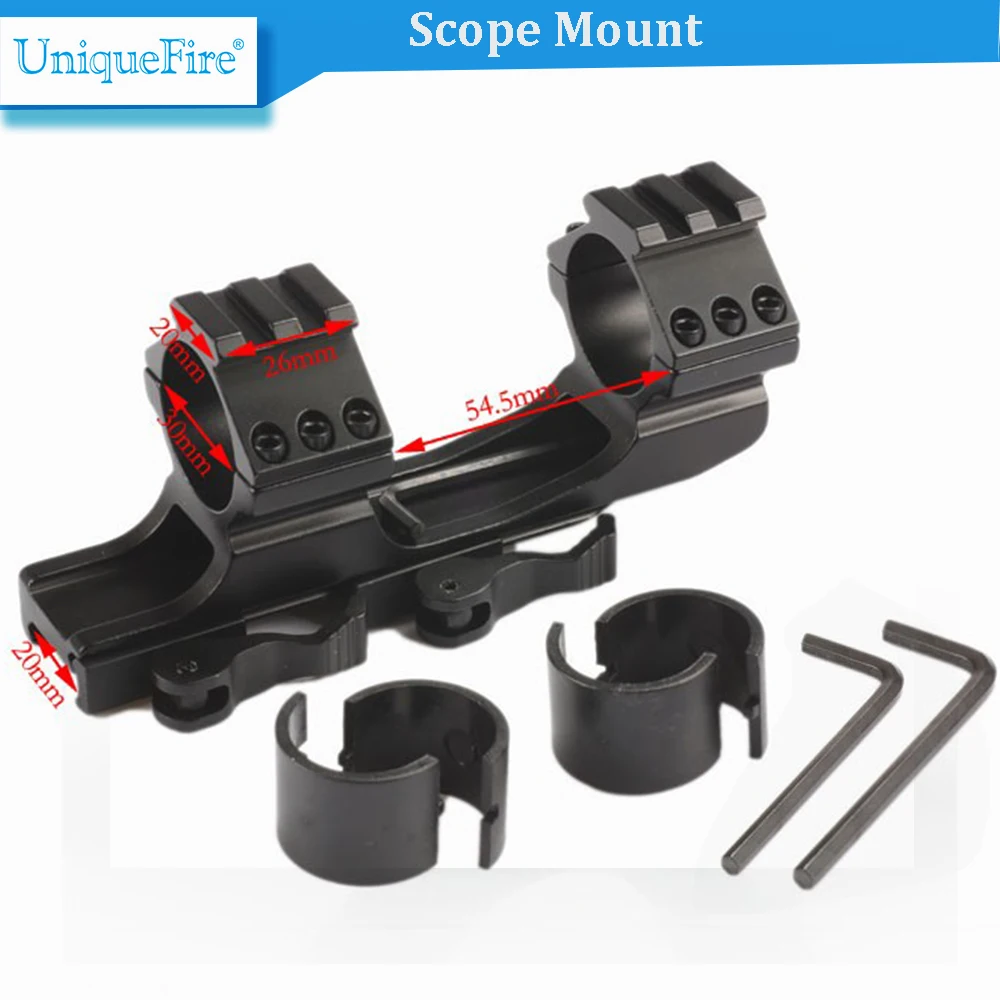 UniqueFire LD3003 1K 25 4 мм 30 двойной Сфера Кольцо HeavyDuty держатель Quick Release Вивер Пикатинни