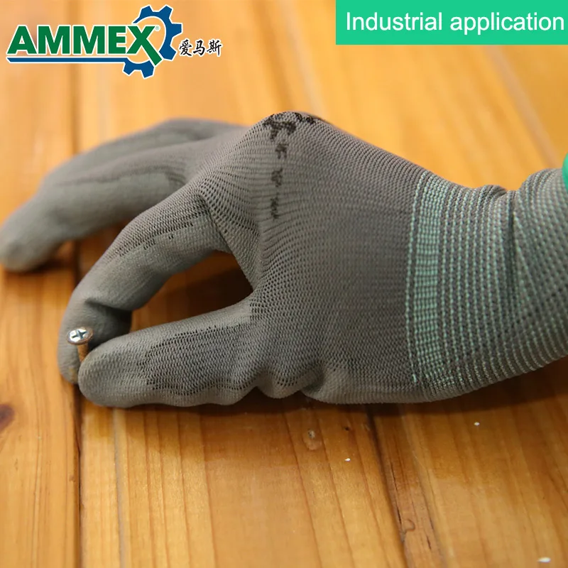 AMMEX PU300G 12 Pairs Work Gloves Palm PU Coating Safety Nylon Thicken Gloves Breathable Gray Protection Non-slip Cleaning
AMMEX PU300G 12 Pairs Work Gloves Palm PU Coating Safety Nylon Thicken Gloves Breathable Gray Protection Non-slip Cleaning
