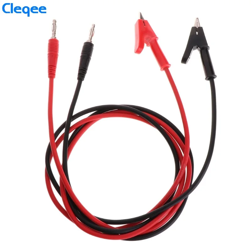 HOT Cleqee P1040 1Set 1M 4mm Banana Plug to Crocodile Alligator Clip Test Probe Lead Wire Cable Test Leads Kits
HOT Cleqee P1040 1Set 1M 4mm Banana Plug to Crocodile Alligator Clip Test Probe Lead Wire Cable Test Leads Kits