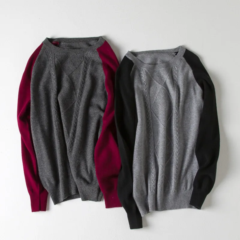 100%goat cashmere patchwork color knit women fashion pullover sweater Ocollar S/95-3XL/120
100%goat cashmere patchwork color knit women fashion pullover sweater Ocollar S/95-3XL/120