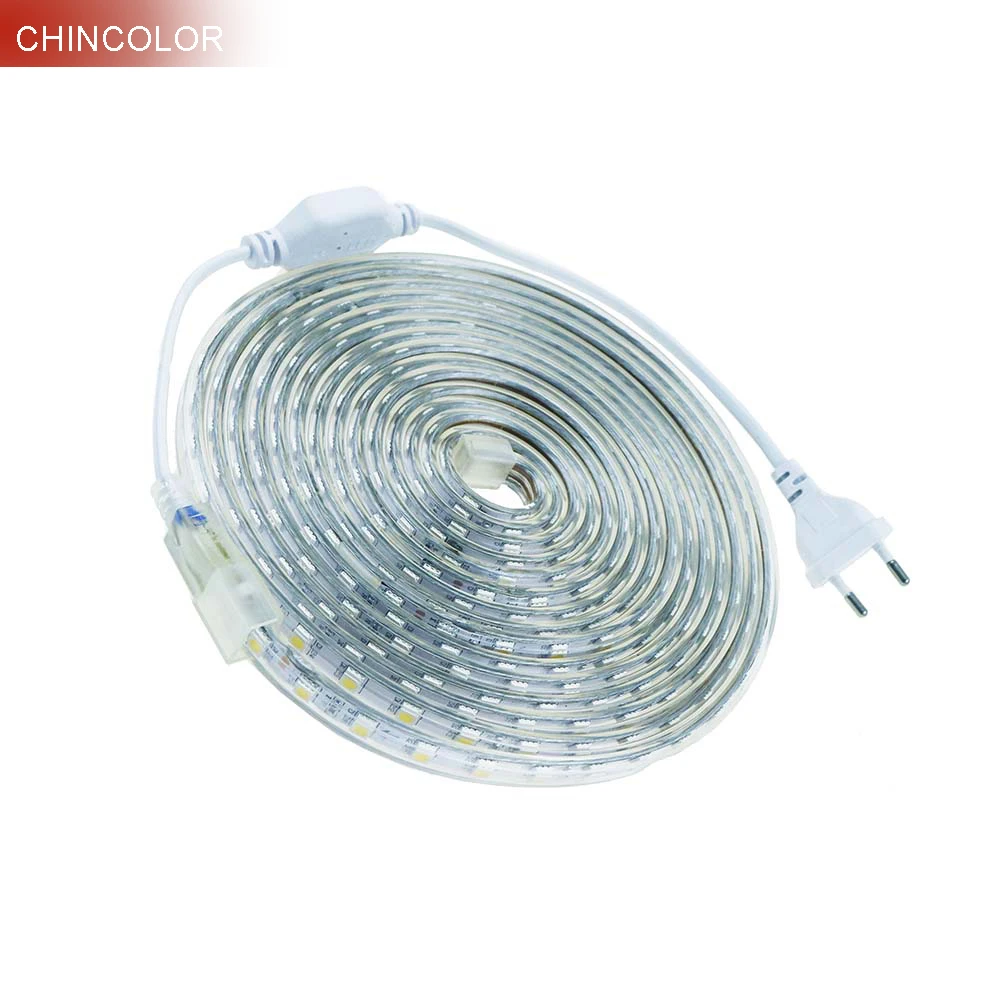 220V Led strip 5050 Epistar chip with power Plug 1 2 3 4 5 6 7 8 9 10 15 20 25 Meter 60leds/m Waterproof 7 Colors light UR
220V Led strip 5050 Epistar chip with power Plug 1 2 3 4 5 6 7 8 9 10 15 20 25 Meter 60leds/m Waterproof 7 Colors light UR