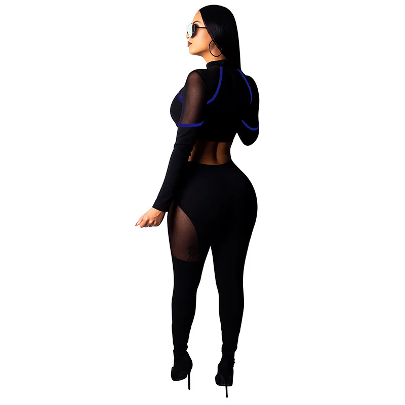 Spring New Mesh Patchwork Women Set Sexy Crop Top and Pants Two Piece Set Empire Multi-color Women Set
Spring New Mesh Patchwork Women Set Sexy Crop Top and Pants Two Piece Set Empire Multi-color Women Set