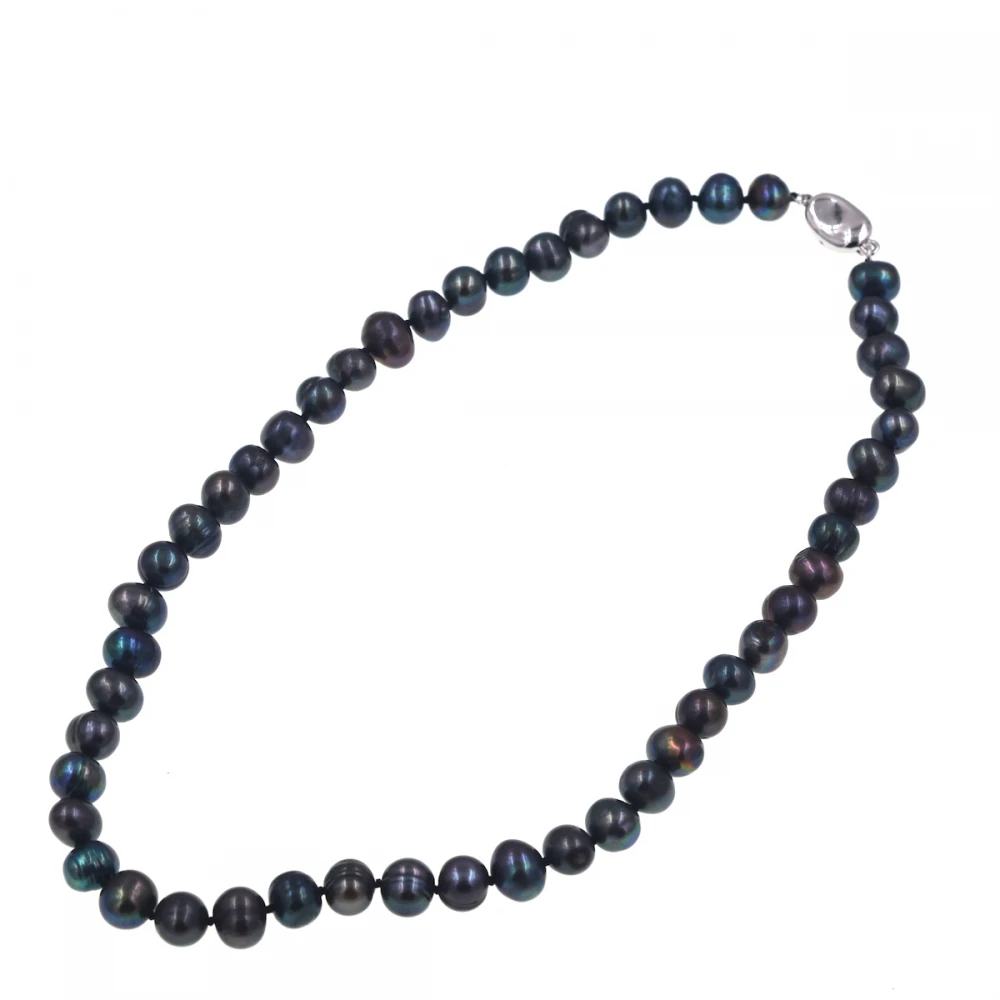 Ожерелье с бусинами из пресноводного жемчуга 8 9 мм|fashion necklace|necklace fashionbeaded necklaces for