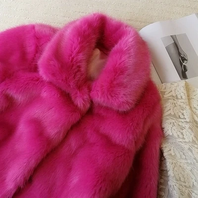 2019 New Style High-end Fashion Women Faux Fur Coat S76