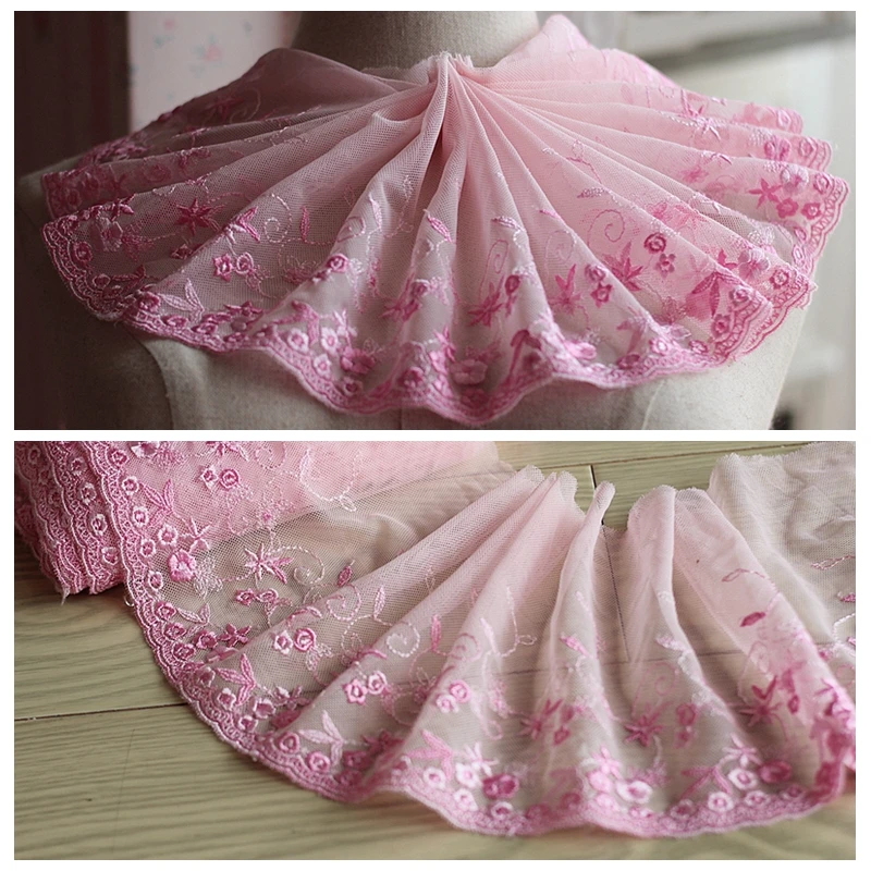 2yards/lot 18cm wide Embroidered Tulle Lace trim mesh Lace Ribbon~French Lace Fabric ~lovely
2yards/lot 18cm wide Embroidered Tulle Lace trim mesh Lace Ribbon~French Lace Fabric ~lovely
