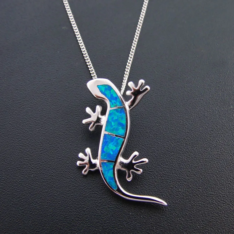 High Quality Women Pendant 100% 925 Silver Jewelry Pendant Charms Fine Jewelry Cute Gecko Blue Fire Opal Pendants without chain
High Quality Women Pendant 100% 925 Silver Jewelry Pendant Charms Fine Jewelry Cute Gecko Blue Fire Opal Pendants without chain