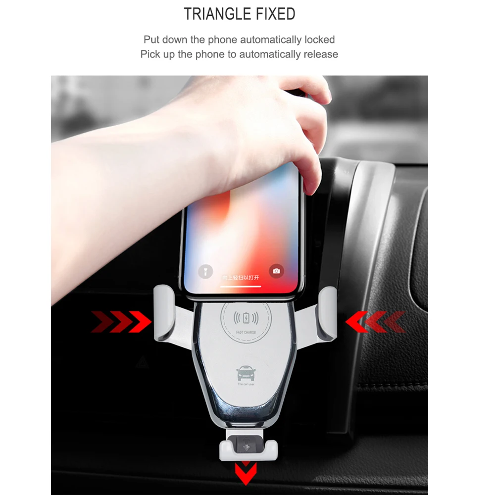 wireless Fast charger car phone holder For apple iPhone X XS 8 samsung galaxy s9 Plus Note9 Mobile Support telefoon houder auto
wireless Fast charger car phone holder For apple iPhone X XS 8 samsung galaxy s9 Plus Note9 Mobile Support telefoon houder auto