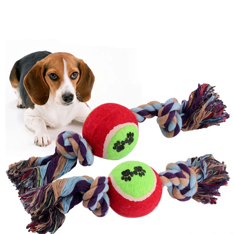 New Tennis Ball for Dog Chew Toy Pets Interactive Toys Pet Supplies Outdoor Cotton Rope Dog Toy Dog Toothbrush Pet Products
New Tennis Ball for Dog Chew Toy Pets Interactive Toys Pet Supplies Outdoor Cotton Rope Dog Toy Dog Toothbrush Pet Products
