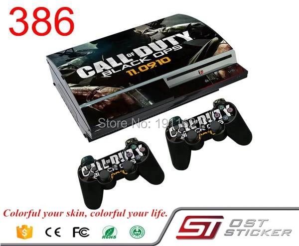 OSTSTICKER Decals For Playstation 3 Fat Vinal Console Stickers Decal With 2 PCS Free Controller Sticker PS3 | Электроника