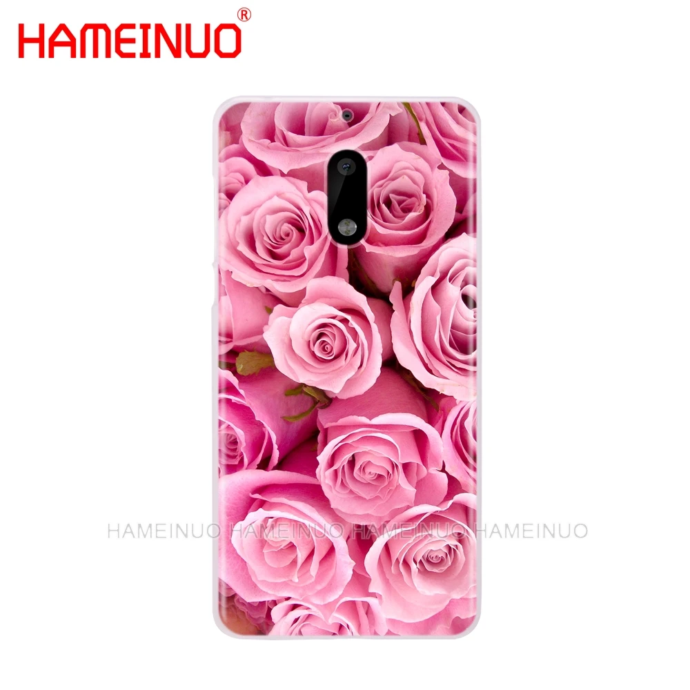 HAMEINUO чехол для телефона с красной бабочкой на белом цветке розы Nokia 9 8 7 6 5 3 Lumia 630 640