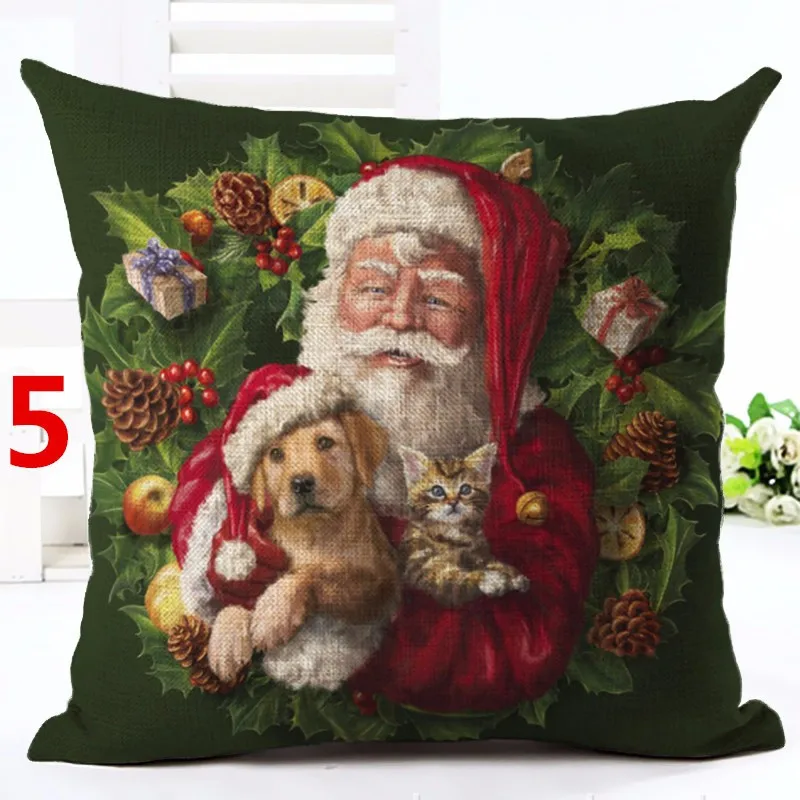 Christmas Decoration Cute Dog and Cat Printed Cushion Cover Home Decor Throw Pillow Case Tree Santa Claus New Year Gift
Christmas Decoration Cute Dog and Cat Printed Cushion Cover Home Decor Throw Pillow Case Tree Santa Claus New Year Gift