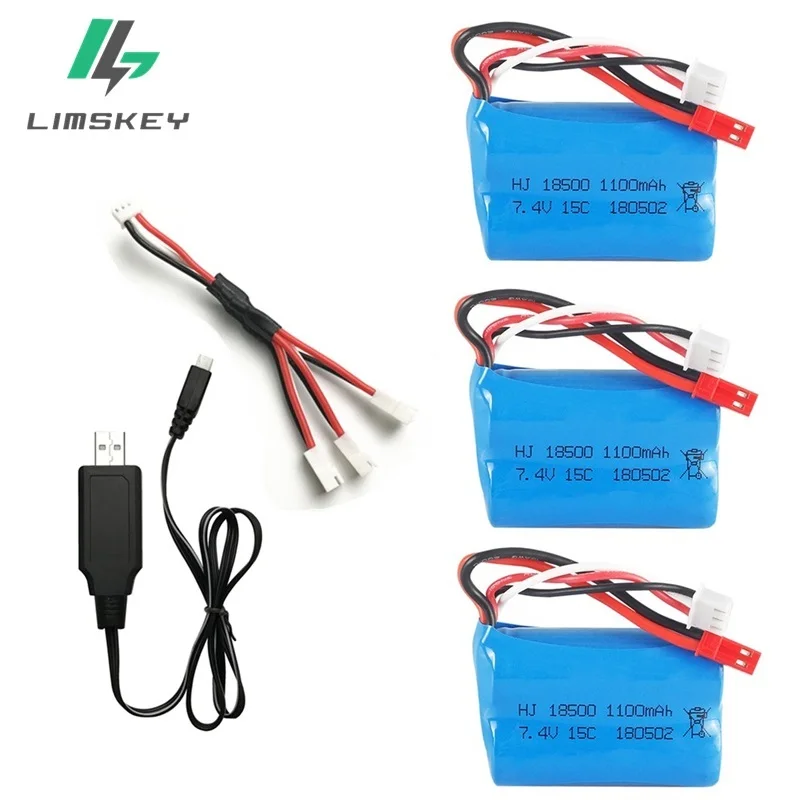 7 4 V 1100mAH Lipo батарея и зарядное устройство для MJX T10 T11 T34 HQ827 871 вертолет с