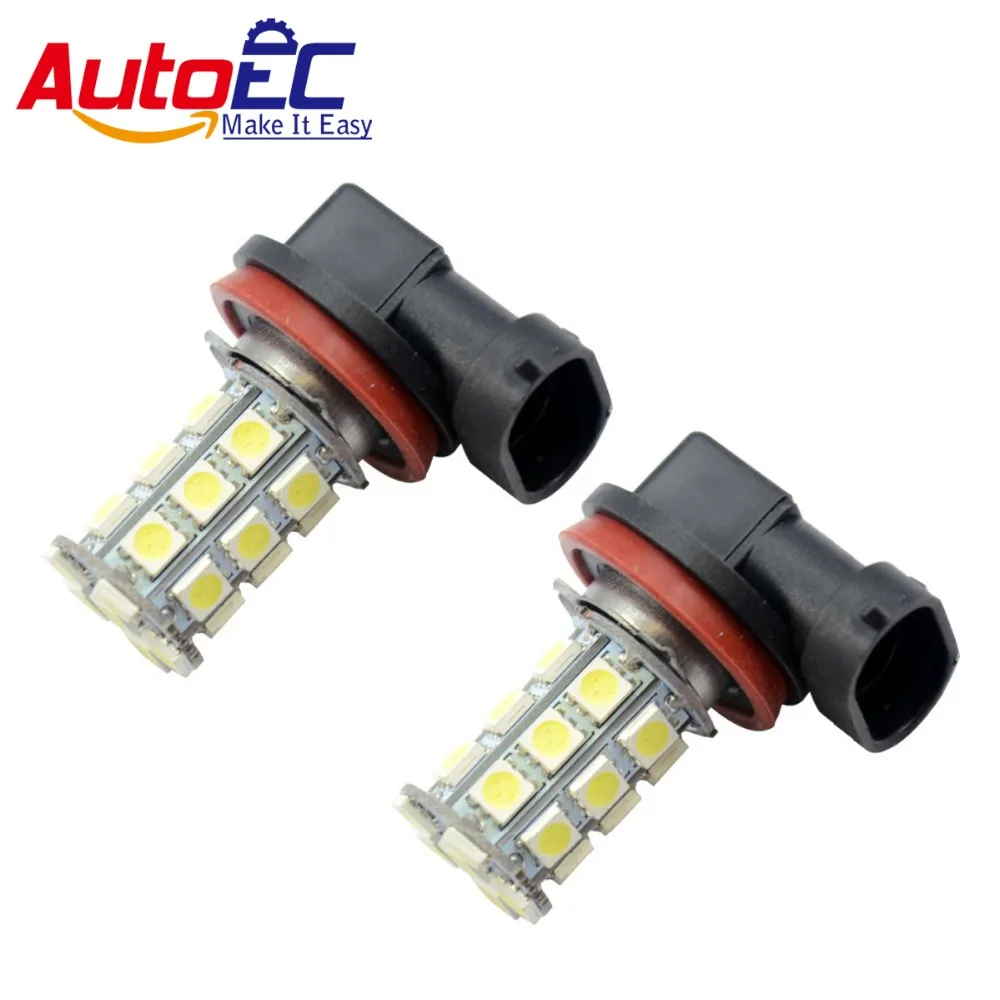 AutoEC 100 X H11 27 SMD 5050 авто светильник передние противотуманные фары светильник дневного вождения светильник белого и синего цвета 12V # LJ15
AutoEC 100 X H11 27 SMD 5050 авто светильник передние противотуманные фары светильник дневного вождения светильник белого и синего цвета 12V # LJ15