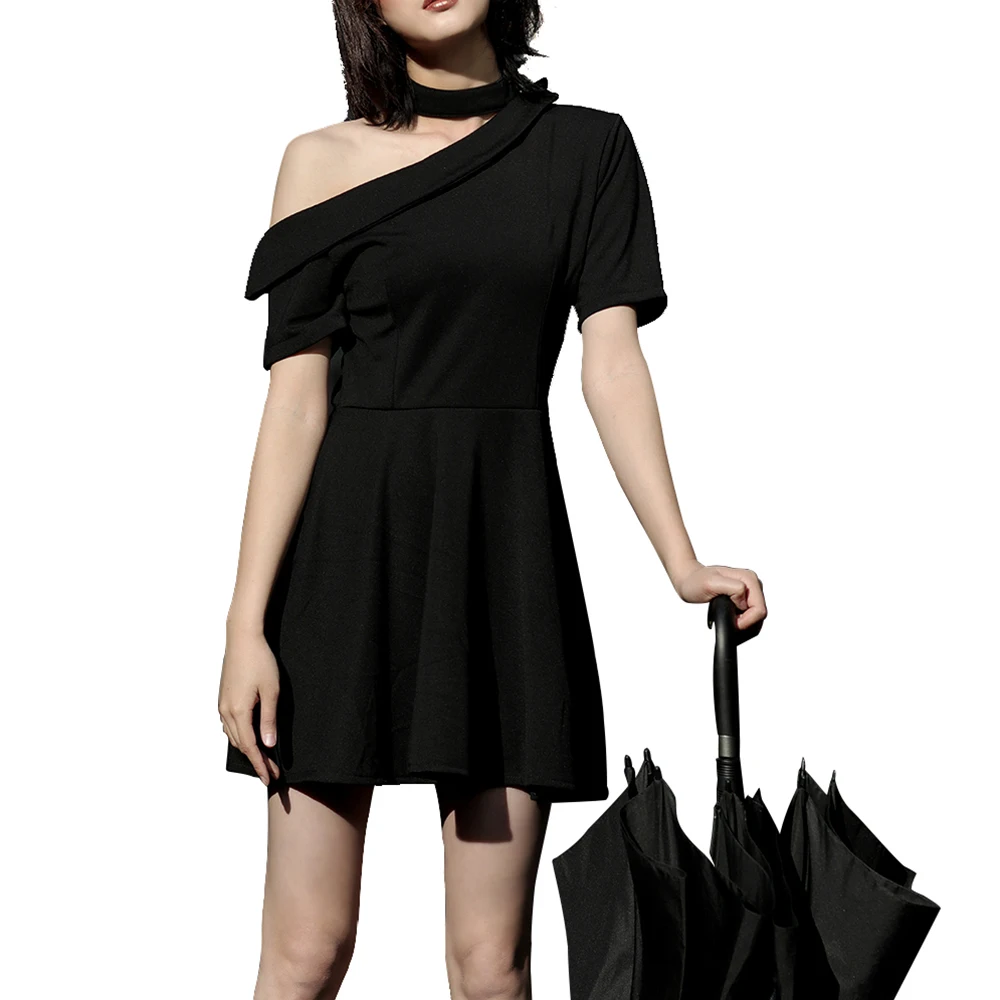 Steampunk New Retro Black Multi-dress Dress High Waist Punk Black Suit Slim Knit Dress Irregular Off-the-shoulder Sexy Dress
Steampunk New Retro Black Multi-dress Dress High Waist Punk Black Suit Slim Knit Dress Irregular Off-the-shoulder Sexy Dress