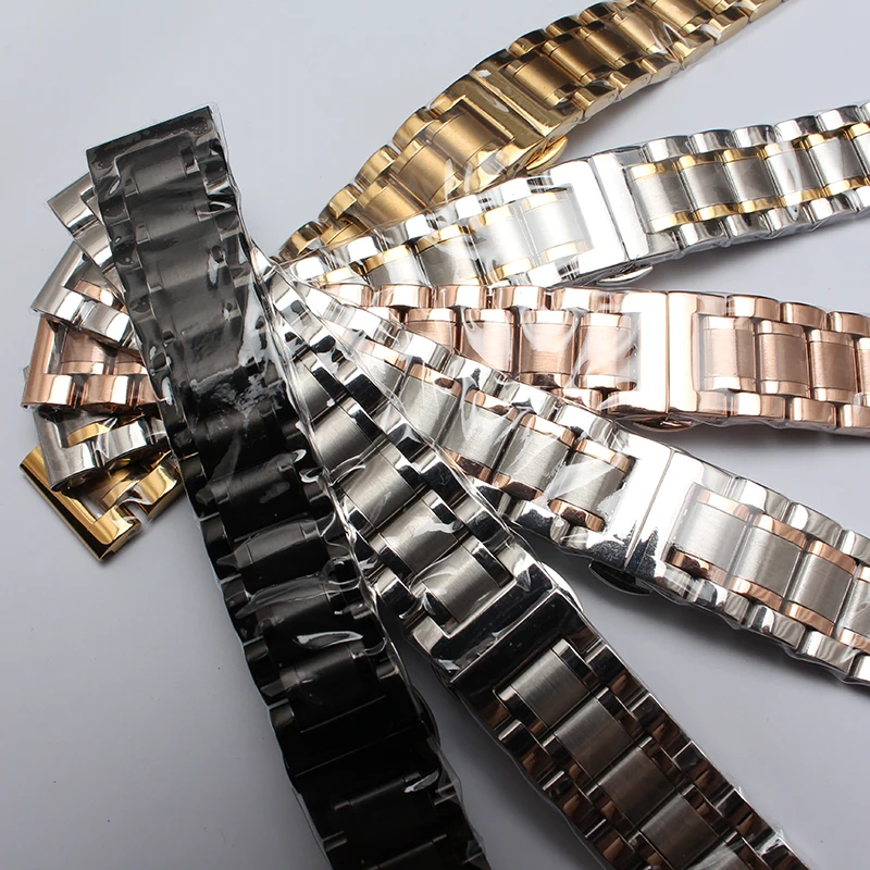 Stainless Steel Watchband Metal Wristwatches Band rose gold silver watch belt 14mm 16mm 18mm 19mm 20mm 21mm 22 Butterfly buckle
Stainless Steel Watchband Metal Wristwatches Band rose gold silver watch belt 14mm 16mm 18mm 19mm 20mm 21mm 22 Butterfly buckle